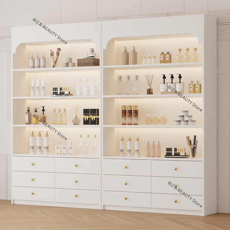 Luxury Skincare Shop - 크림 스타일 뷰티 살롱 진열장 맞춤형