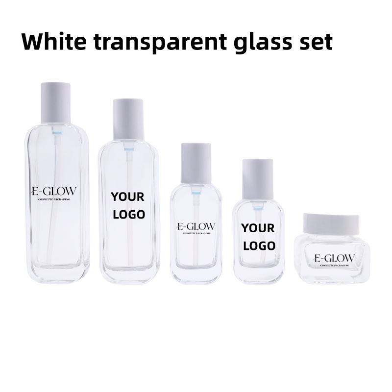 Luxury Skincare Packaging - 【로고 맞춤 제작】1개 고급 투명 유리