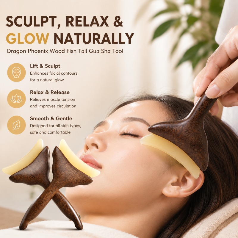 Luxury Skincare Tools - 다기능 얼굴 괄사 보드 경락 지압