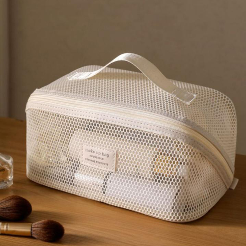 가벼운 고급 메쉬 여행용 메이크업 가방 대용량 분리형  - Luxury Skincare Items 리뷰 및 가격