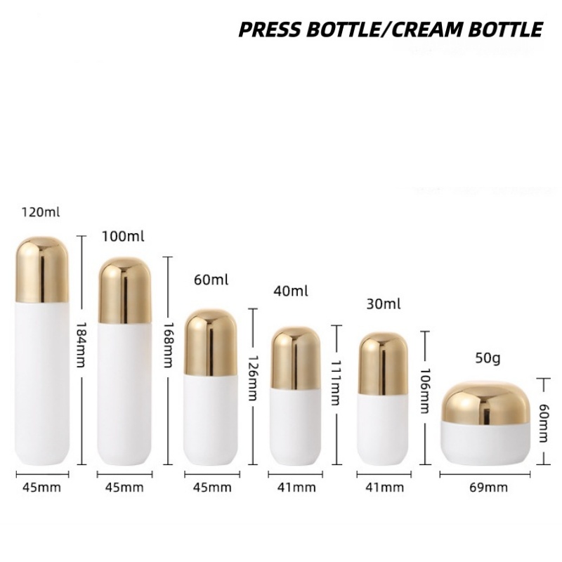 【로고 맞춤 제작】1개 고급 캡슐형 반투명 흰색 유리  - Luxury Skincare Packaging 리뷰 및 가격
