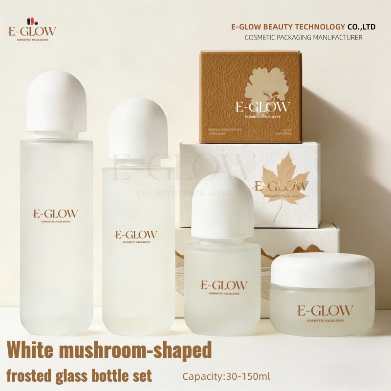【로고 맞춤 제작】1개 반투명 유리 화장품 세트 무광  - Luxury Skincare Packaging 리뷰 및 가격