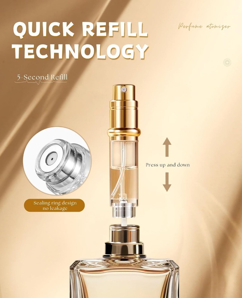 향수 Atomiser 여행 병 리필 형 바닥 스프레이  - Luxury Skincare Packaging 리뷰 및 가격