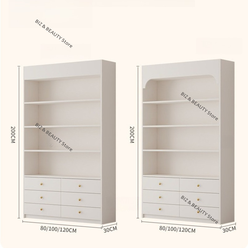 크림 스타일 뷰티 살롱 진열장 맞춤형 고급 화장품 보관 - Luxury Skincare Shop 리뷰 및 가격