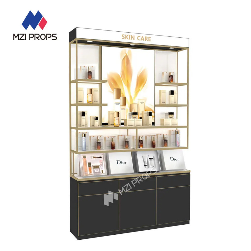 맞춤형 고급 화장품 진열대, LED 조명이 있는 명품  - Luxury Skincare Shop 리뷰 및 가격
