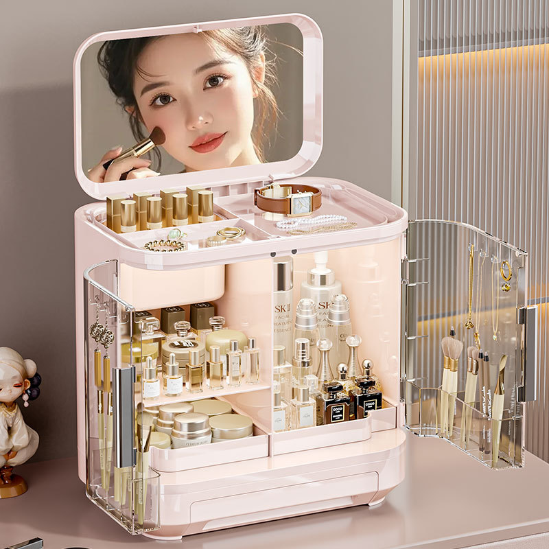 화장품 보관함(거울 포함), 고급스러운 조명 선반, 스 - Luxury Skincare Tools 리뷰 및 가격