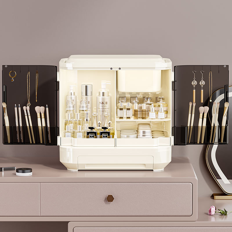 화장품 보관함(거울 포함), 고급스러운 조명 선반, 스 - Luxury Skincare Tools 리뷰 및 가격