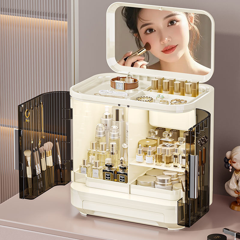 화장품 보관함(거울 포함), 고급스러운 조명 선반, 스 - Luxury Skincare Tools 리뷰 및 가격