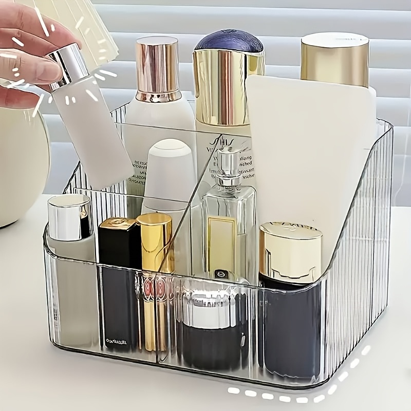 라이트 럭셔리 세로 스트라이프 데스크탑 메이크업 수납함 - Luxury Skincare Items 리뷰 및 가격