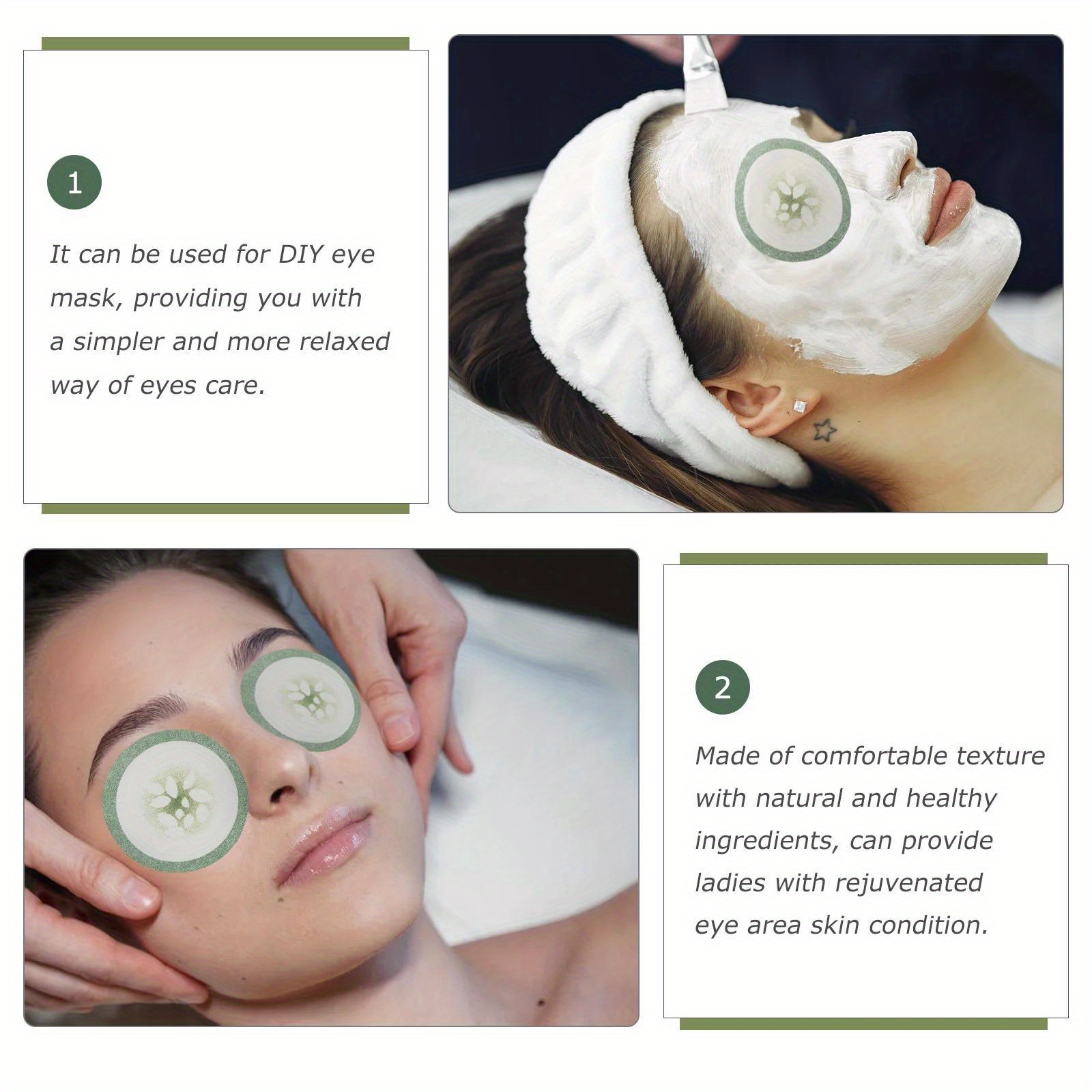 100개 일회용 아이 마스크 종이 초박형 천연 면 아이 - Luxury Skincare Tools 리뷰 및 가격